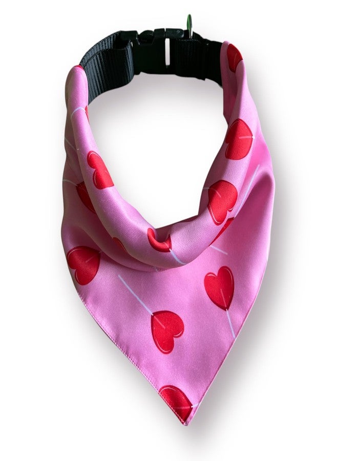 W Offers Ultra Premium Satin Dog Collar Bandana, an Ideal Accessory for Medium and Large Dogs. It Includes a Slip-on Bandana and an Adjustable Collar with a D-Ring. (L, Cupid) - Image 2